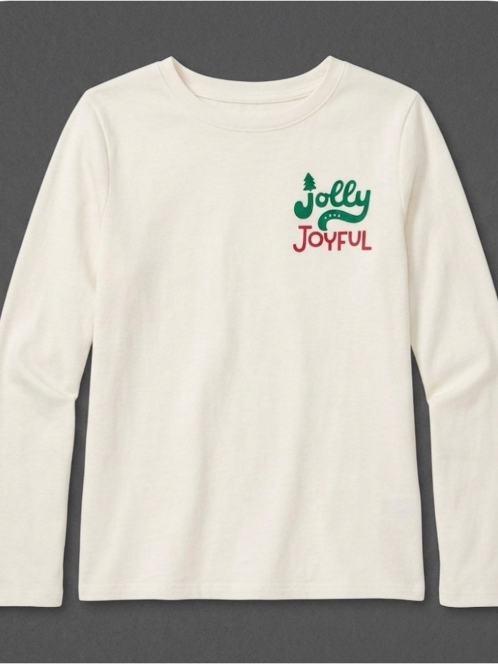 CAT & JACK Jolly & Joyful Graphic Tee Unisex XL White